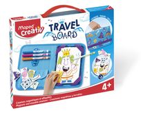 Maped Creativ Travel Board - Kit ardoise voyage princesse et chevalier - jeux magnétiques et effaçables