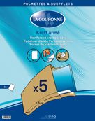 La Couronne - Enveloppe - 260 x 330 mm - avec bande (auto-adhésif) - brun - pack de 5