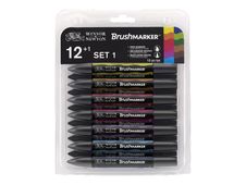 BrushMarker - Pack de 12 stylos pinceaux et marqueurs - teintes vives