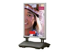 Promocome - Stop-trottoir (Chevalet de sol) A0 - base lestée - double face
