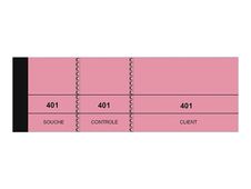 ELVE - Bloc passe-partout 3 volets - 50 x 150 mm - numéroté - rose