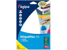 Apli Agipa - 1120 étiquettes multi-emploi - A5