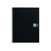THE ORIGINAL NOTEBOOK, couverture souple, A5, quadrillage 5x5 mm, 80 feuilles de 1 couleur, Miquelrius, Gris.