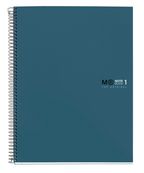 THE ORIGINAL NOTEBOOK, couverture rigide, A4, lignes horizontales, 80 feuilles de 1 couleur, Miquelrius, Océan.