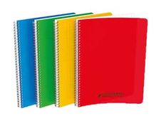 Conquérant Classique - Cahier polypro à spirale 17 x 22 cm - 100 pages - petits carreaux (5x5 mm) - disponible dans différentes couleurs