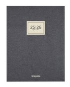 Agenda Essenz 16 mois - 1 semaine sur 2 pages - 21 x 27 cm - anthracite - Brepols