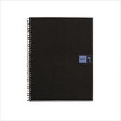 Miquelrius The Original - Cahier de notes - reliure à spirale - A4 (210 x 297 mm) - 80 feuilles / 160 pages - petits carreaux - 4 trous - bleu - polypropylène (PP)