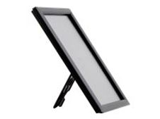 Promocome Ecoframe - Cadre porte-affiche clippant à poser ou à fixer au mur - A6 - noir