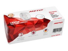 METO Proline - Boîte de 6 rouleaux de 1000 étiquettes permanentes - 26 x 12 mm - blanc - pour étiqueteuse 1 ligne