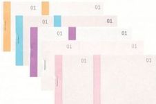 Exacompta - 10 Blocs  vendeurs de 100 tickets - 60 x 135 mm - numéroté - couleurs assorties