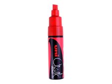 UNI CHALK - Marqueur craie - pointe biseau large - rouge