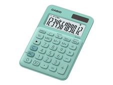 Calculatrice de bureau Casio MS-20UC - 12 chiffres - alimentation batterie et solaire - vert