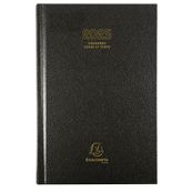 Agenda Couronne Euro et cents - 1 jour par page - 11 x 17 cm - noir - Exacompta