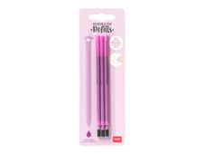 Legami - Pack de 3 recharges pour stylo gel effaçable - pourpre