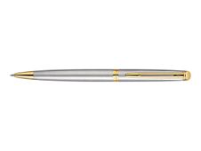 Waterman Hemisphere Essential - Stylo à bille - bleu - corps acier - rétractable