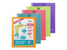 Oxford School Life - Trieur extensible 6 positions (spécial sac à dos) - disponible dans différentes couleurs