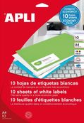 Apli Agipa - 1890 Étiquettes blanches multi-usages enlevables - 25,4 x 10 mm - réf 12927