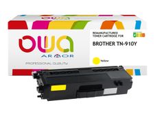 Cartouche laser compatible Brother TN910 - jaune - Owa K18072OW