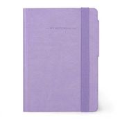 Legami My Notebook - Carnet de notes à élastique - 9,5 x 13,5 cm - ligné - lavande
