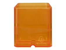 Exacompta Pen-Cube - Pot à crayons orange translucide