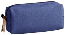 Trousse rectangulaire School 1 compartiment - bleu - PET recyclé - Carpentras