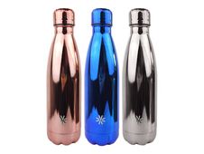 Aqua Precious Metal - Gourde Bouteille isotherme 500 ml - double paroi - disponible dans différentes couleurs - Viquel