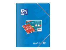 Oxford EasyBook Max - Cahier polypro 24 x 32 cm - 96 pages - grands carreaux (Seyes) - disponible dans différentes couleurs