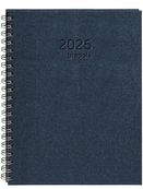 Agenda à spirale Kazar Omega - 1 semaine sur 2 pages - 21 x 29 cm - bleu - Brepols