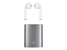 BigBen Metal Buds - Kit main libre - écouteur sans fil bluetooth - boitier noir