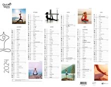 Quo Vadis - Calendrier Fantaisie 6 mois par face - 43 x 33,5 cm - yoga