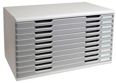 Exacompta Modulo - Module de classement 10 tiroirs A3 - gris lumière/granit