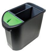 Exacompta Ecologic - Corbeille à papier de tri - noir/anthracite
