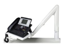 Exacompta Telescophone - Support pivotant pour téléphone - gris lumière