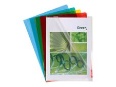 Exacompta - 50 Pochettes coin lisses - A4 - 13/100 - couleurs assorties