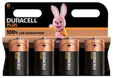 DURACELL Plus - 4 piles alcalines - D LR20 