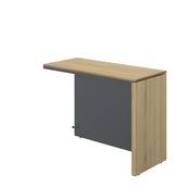 Retour direct pour bureau ARCADE - L100 x H75 x P45 - chêne du bocage/anthracite