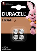 DURACELL - 4 piles boutons LR44 - 1,5V