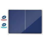 Nobo - Vitrine intérieure 18 A4 (1355 x 970 mm) - cadre bleu