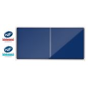 Nobo - Vitrine intérieure 27 A4 (2000 x 970 mm) - cadre bleu
