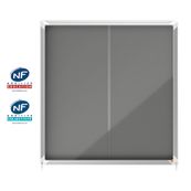 Nobo - Vitrine intérieure 12 A4 (925 x 970 mm) - cadre gris