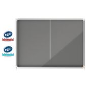Nobo - Vitrine intérieure 18 A4 (1355 x 970 mm) - cadre gris