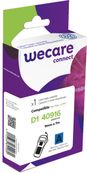 WECARE - Ruban d'étiquettes auto-adhésives pour DYMO - D1 40916 -  1 rouleau (9 mm x 7 m) - fond bleu écriture noire