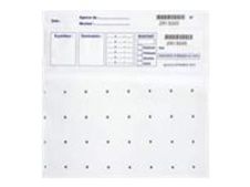 Reskal - 100 Pochettes sécurisées pour billets - 28 x 25 cm - blanches