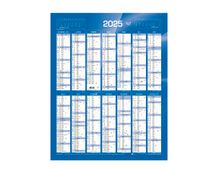 Quo Vadis - Calendrier vertical 12 mois sur 1 face - 43 x 55 cm - bleu