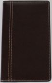 Agenda de poche spiralé Interplan Palermo - 1 semaine sur 2 pages - 9 x 16 cm - marron - Brepols