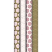 Clairefontaine Excellia - Papier cadeau - 70 cm x 2 m - 80 g/m² - différents modèles à pois rose et or