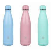 Aqua Pastel - Gourde Bouteille isotherme 500 ml - double paroi - disponible dans différentes couleurs - Viquel