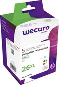 Cartouche compatible Epson 26XL Ours Polaire - pack de 5 - noir x2, cyan, magenta, jaune - Wecare