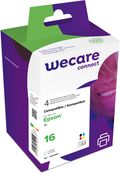 Cartouche compatible Epson 16 Stylo Plume - pack de 4 - noir, cyan, magenta, jaune - Wecare
