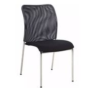 Lot de 4 chaises JADE - empilable - noir